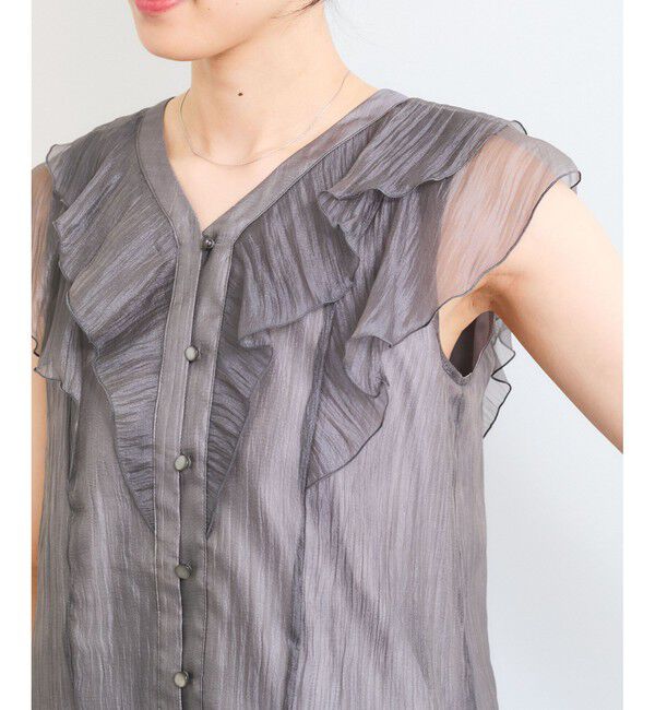 VIS「シアーフリルブラウス」|シャツ・ブラウス|