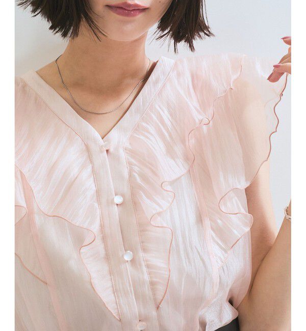 VIS「シアーフリルブラウス」|シャツ・ブラウス|