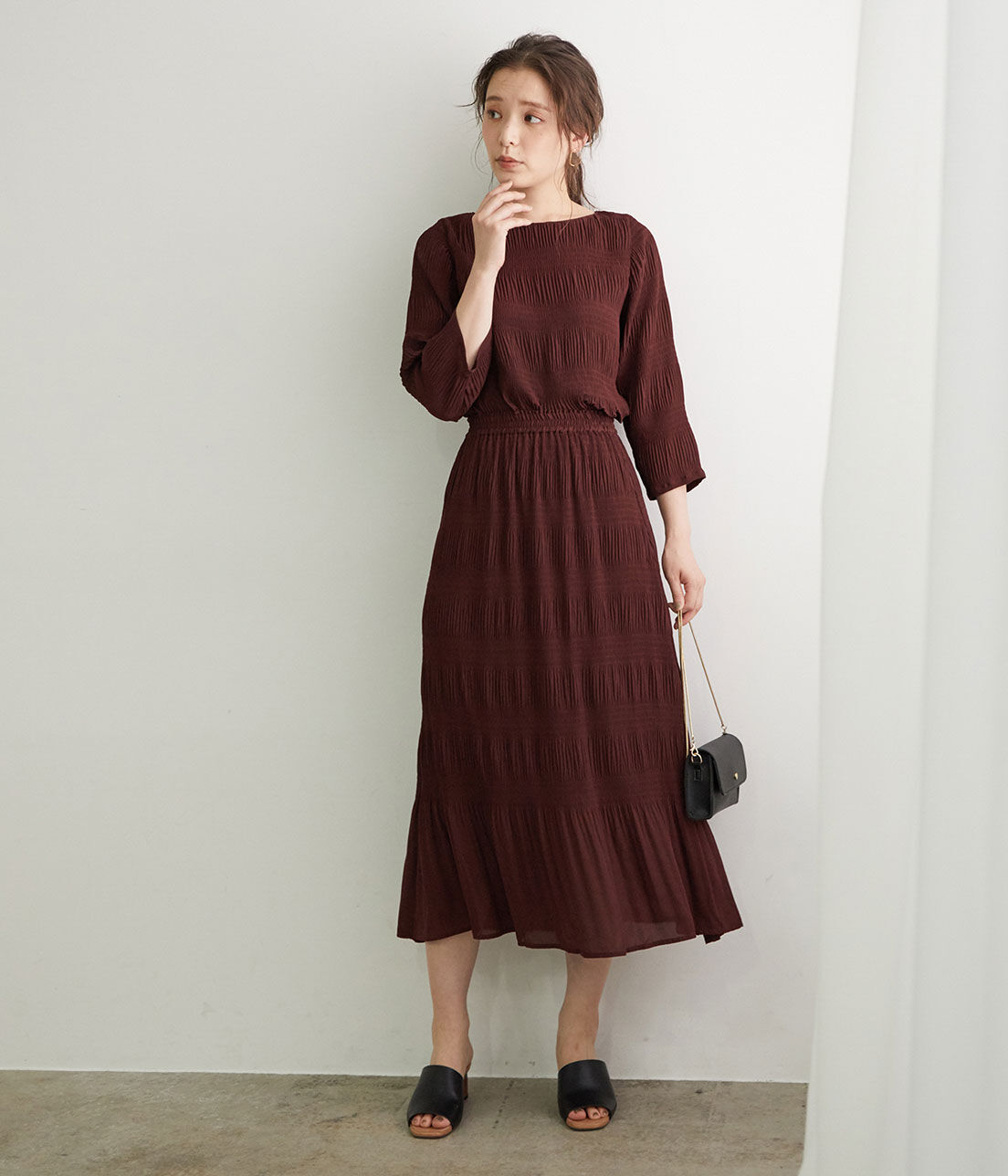 Rope&rsquo;Picnic「マジョリカプリーツスカート」|スカート|