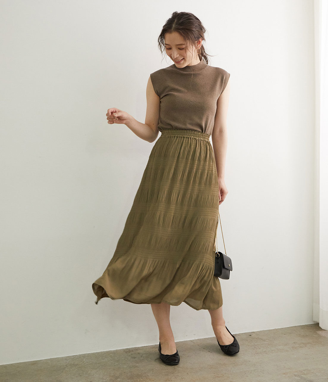 Rope&rsquo;Picnic「マジョリカプリーツスカート」|スカート|