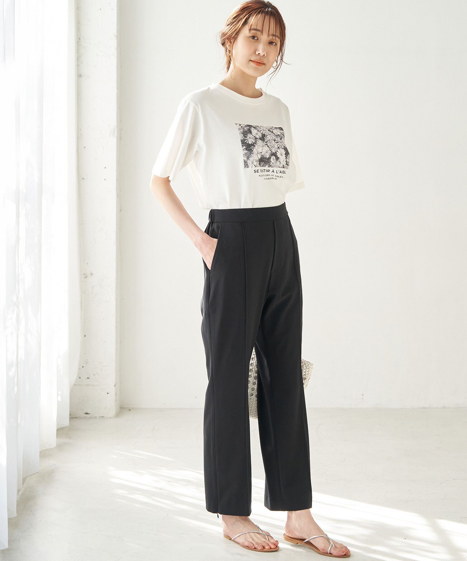 Rope&rsquo;Picnic「【ラク美】サイドジップピンタックパンツ」|その他|