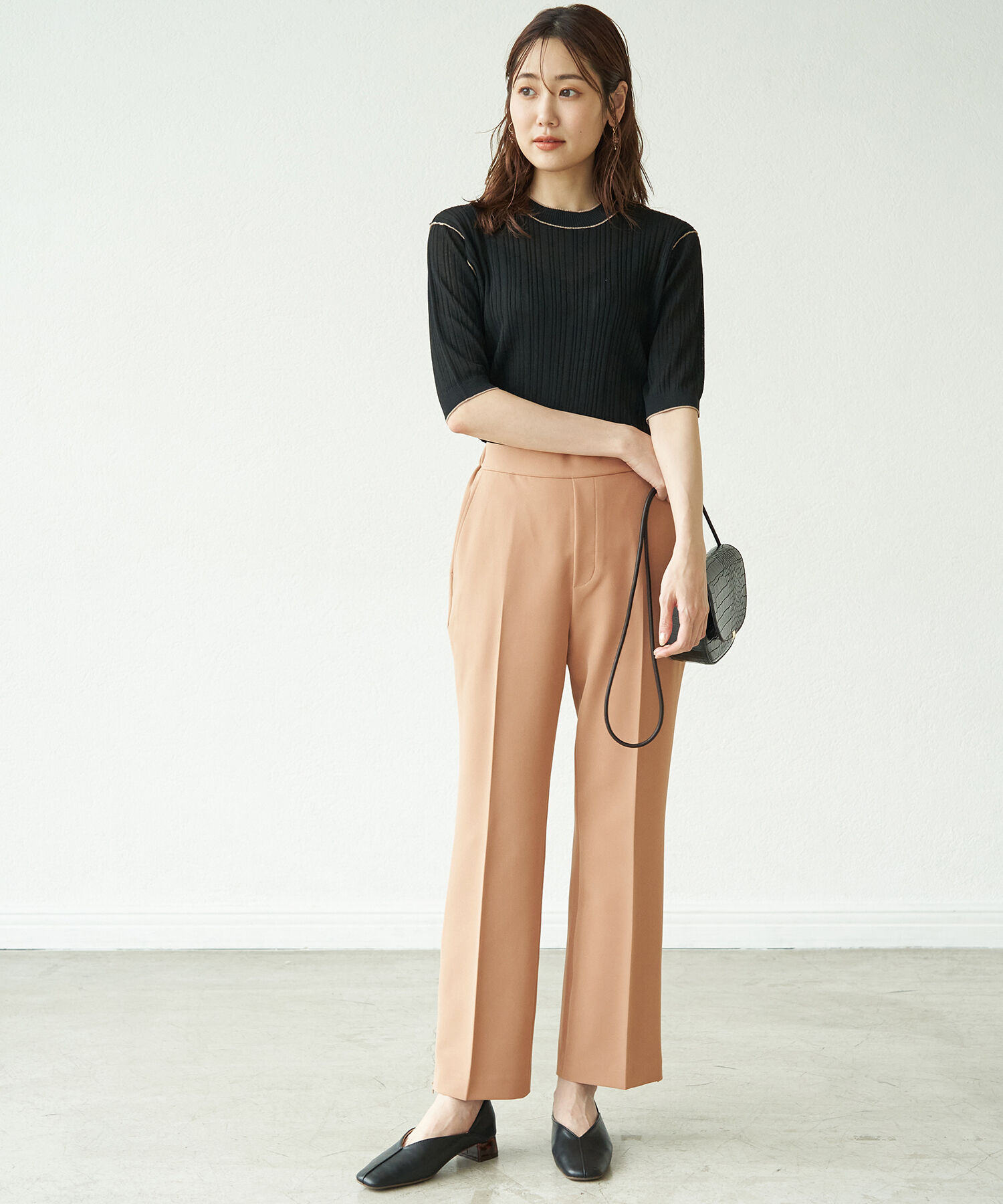 Rope&rsquo;Picnic「【ラク美】ファスナースリットパンツ」|その他|