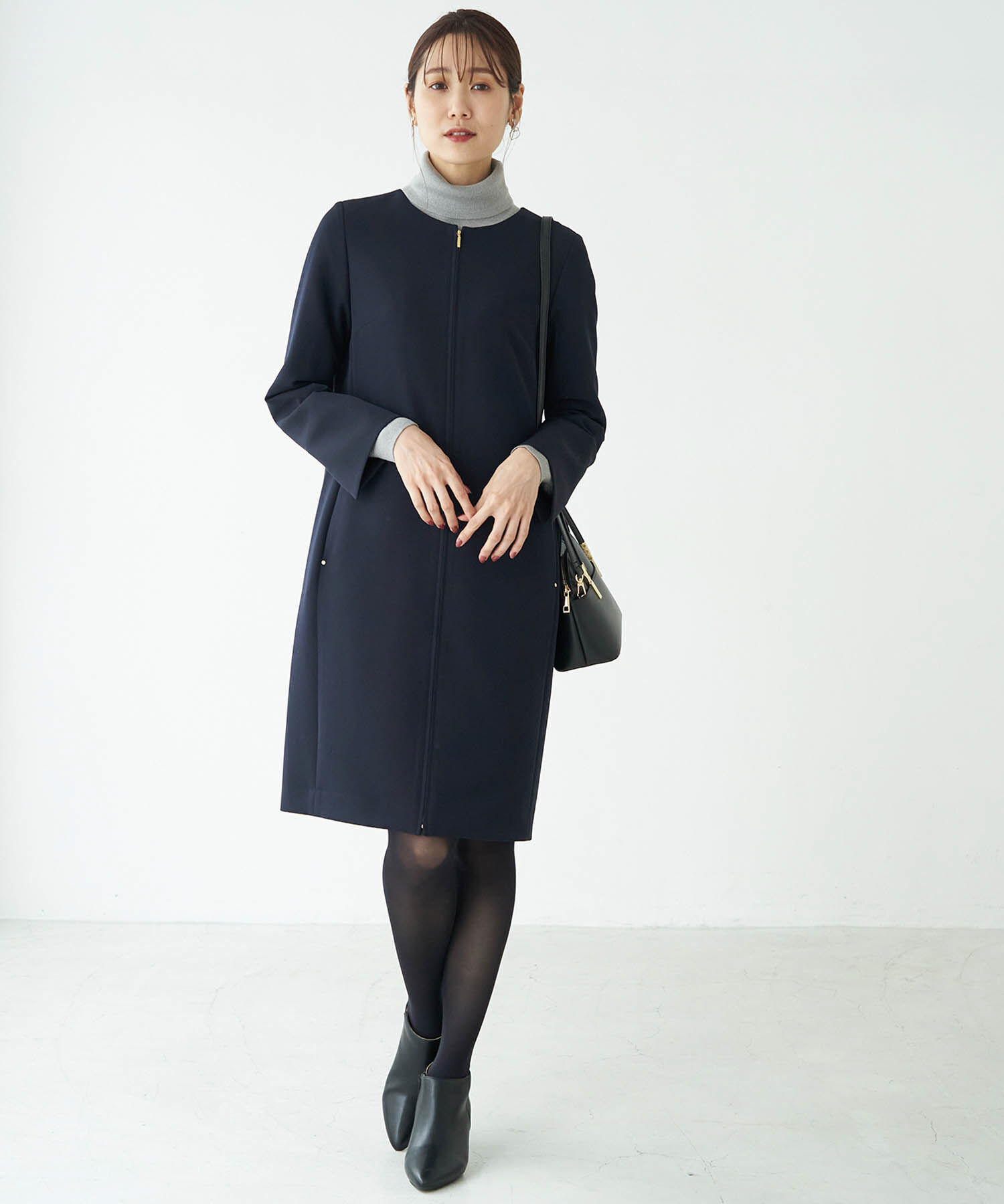 Rope&rsquo;Picnic「【360&deg;ウルトラストレッチ】ノーカラーコート」|その他|