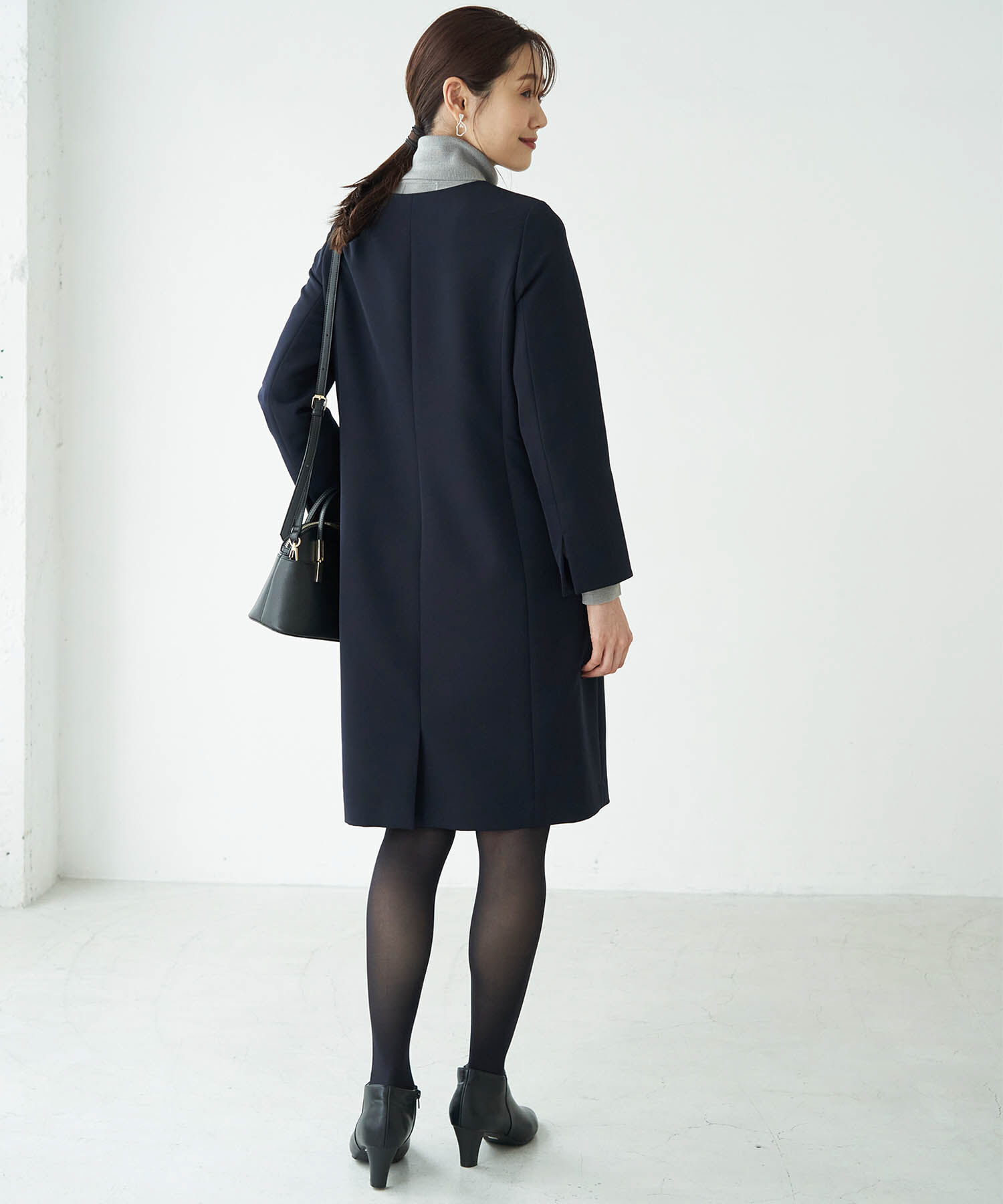 Rope&rsquo;Picnic「【360&deg;ウルトラストレッチ】ノーカラーコート」|その他|