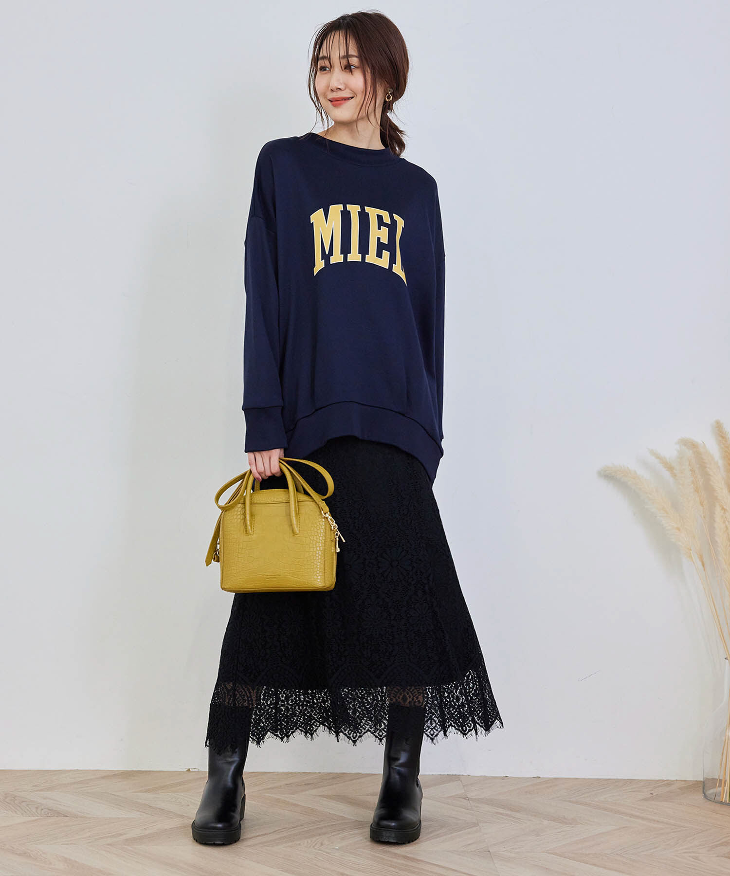 Rope&rsquo;Picnic「ハイウエストレーススカート」|スカート|