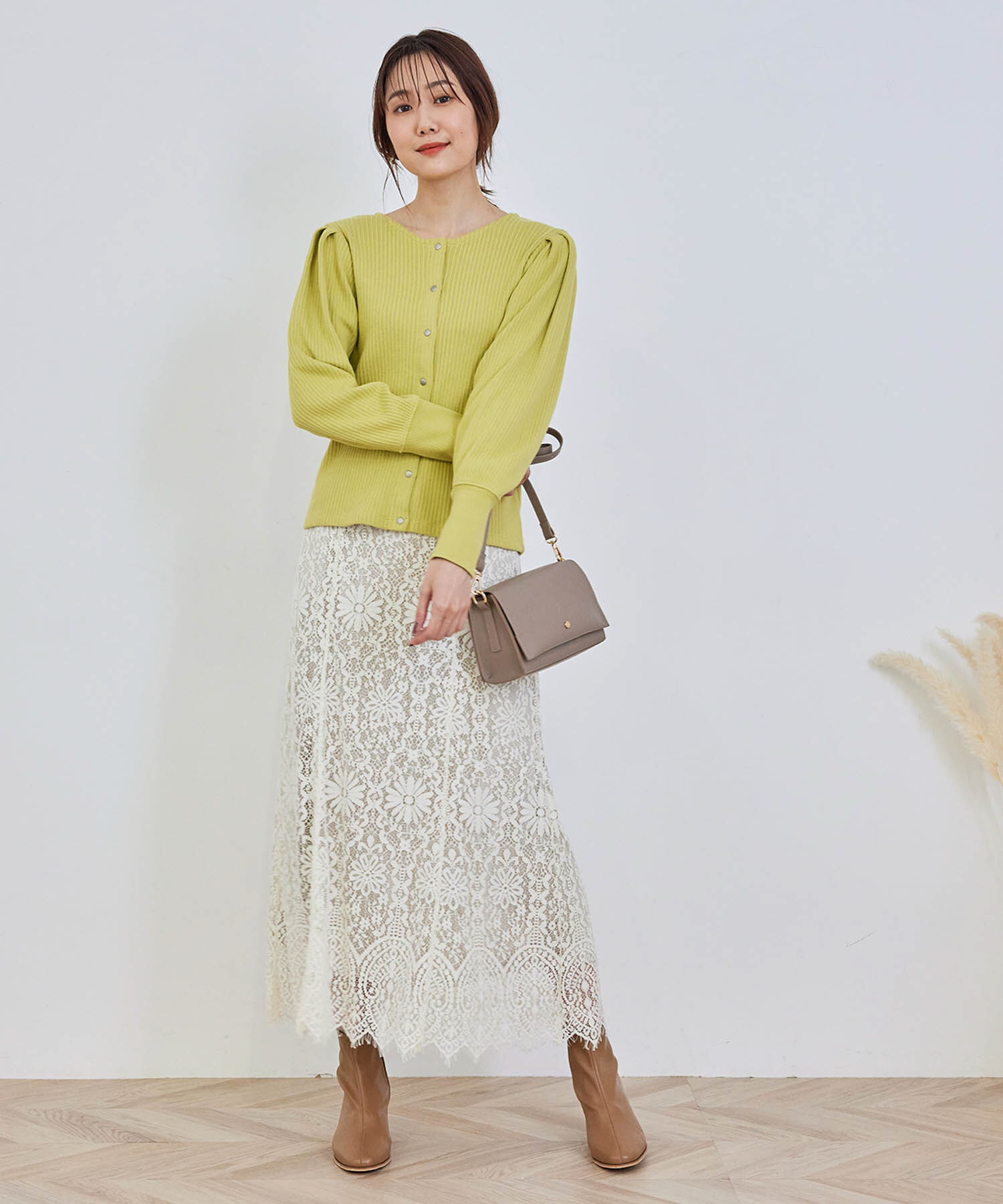 Rope&rsquo;Picnic「ハイウエストレーススカート」|スカート|