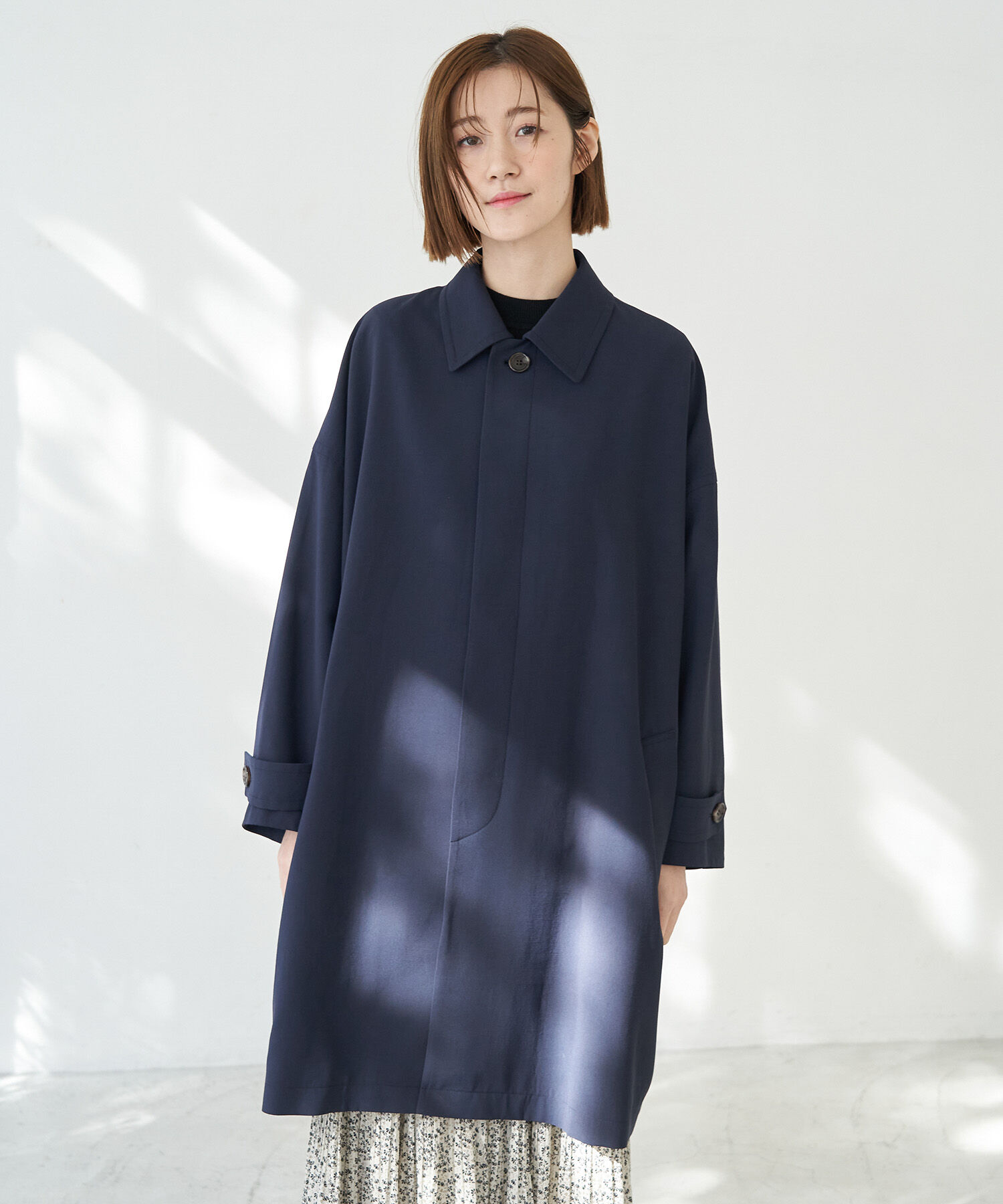 Rope&rsquo;Picnic「UVカット　ステンカラーコート」|ステンカラーコート|