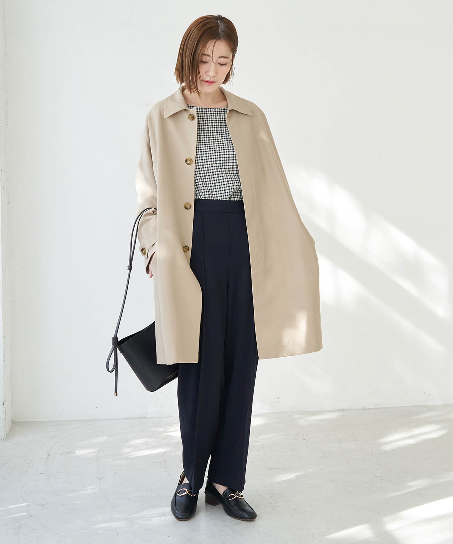 Rope&rsquo;Picnic「UVカット　ステンカラーコート」|ステンカラーコート|