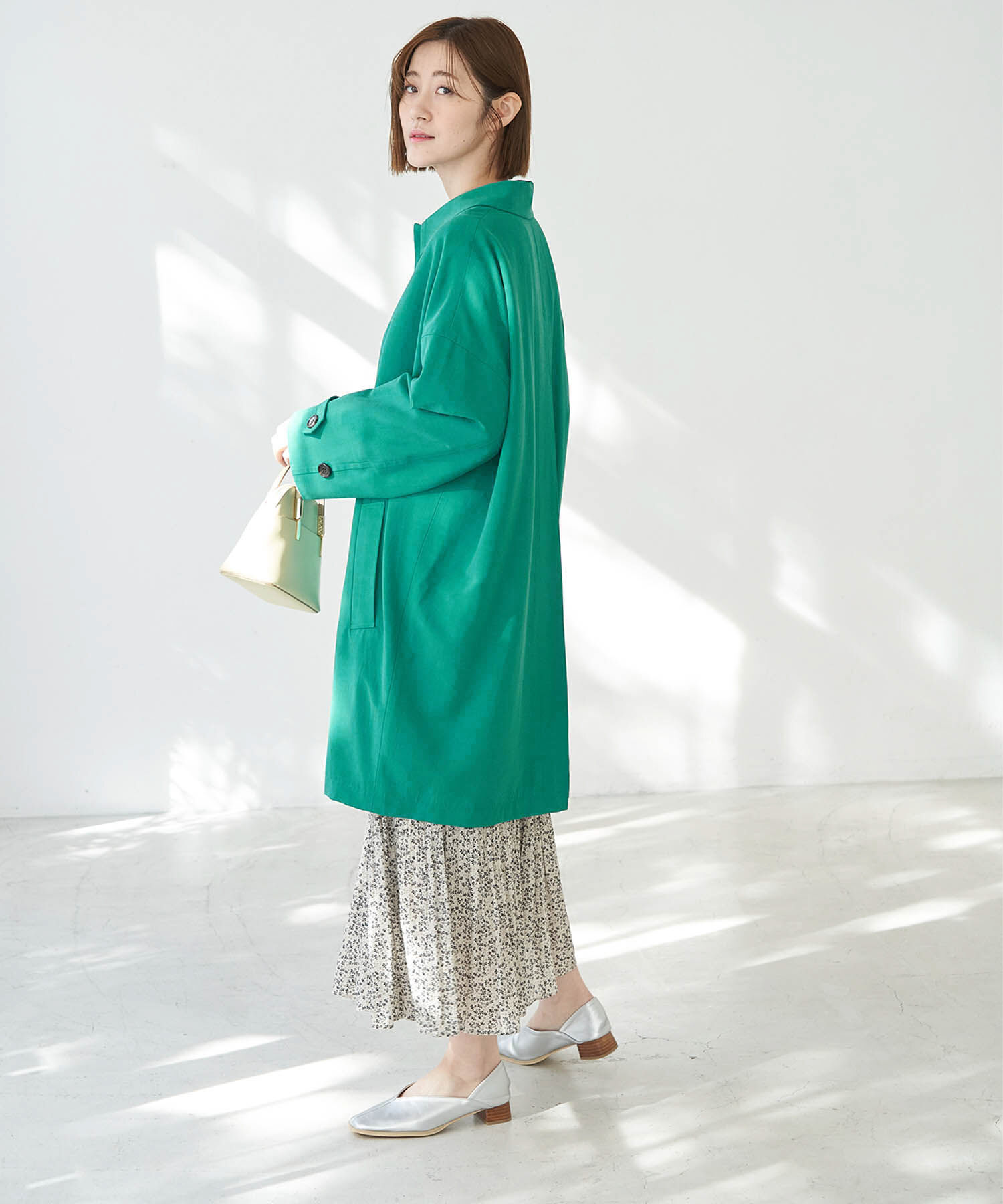 Rope&rsquo;Picnic「UVカット　ステンカラーコート」|ステンカラーコート|