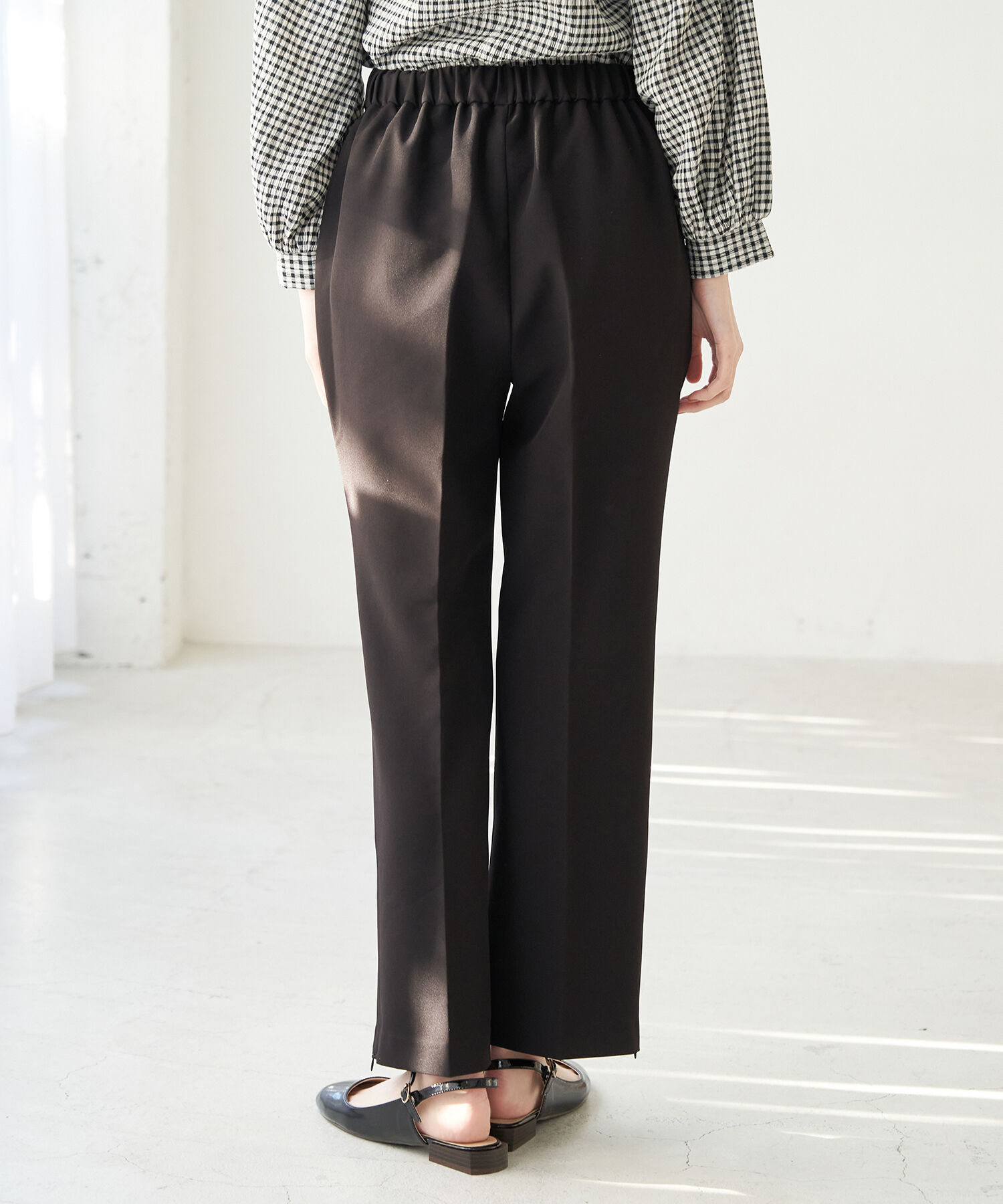 Rope&rsquo;Picnic「【ラク美】ファスナースリットカラーパンツ」|その他|