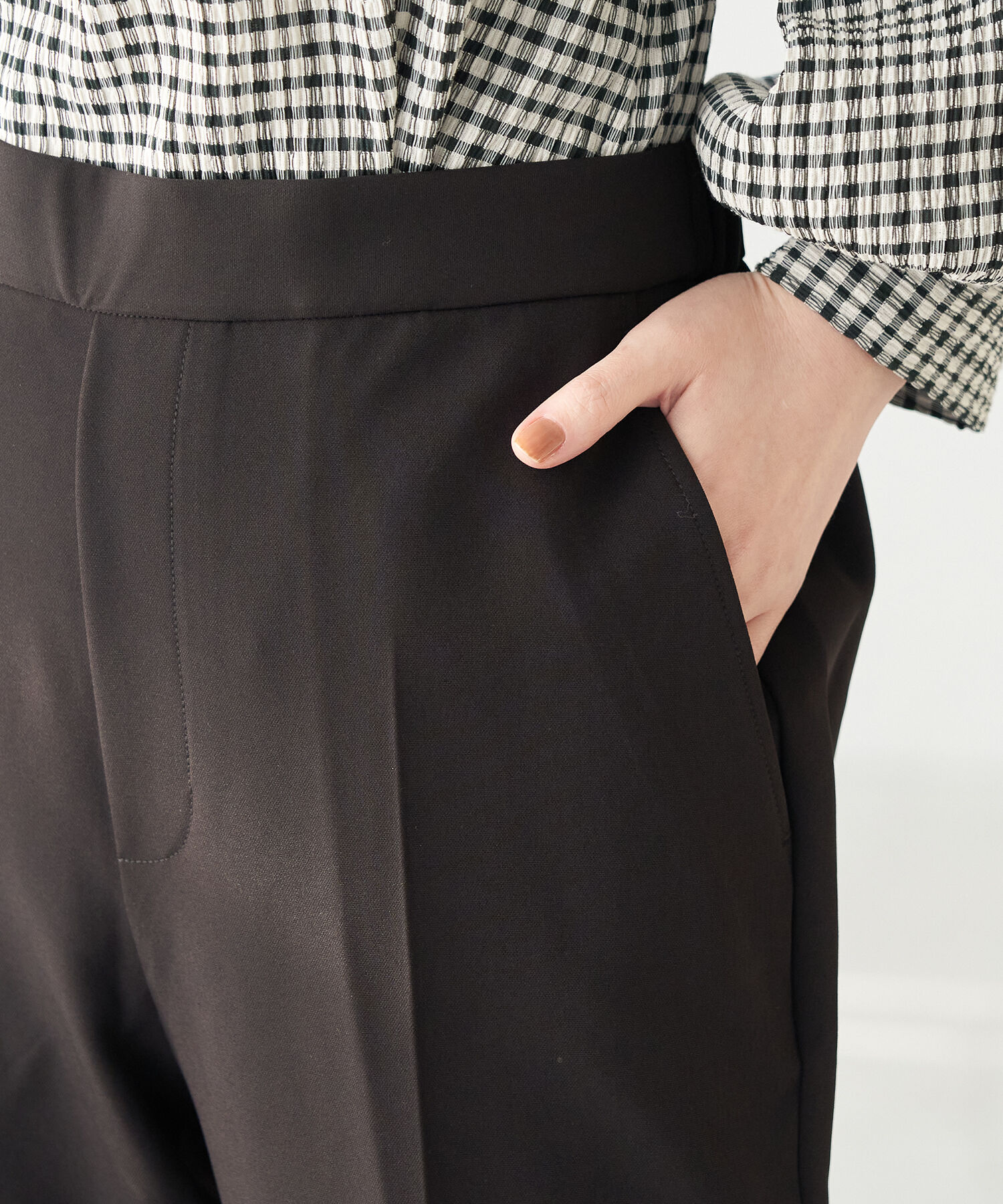 Rope&rsquo;Picnic「【ラク美】ファスナースリットカラーパンツ」|その他|