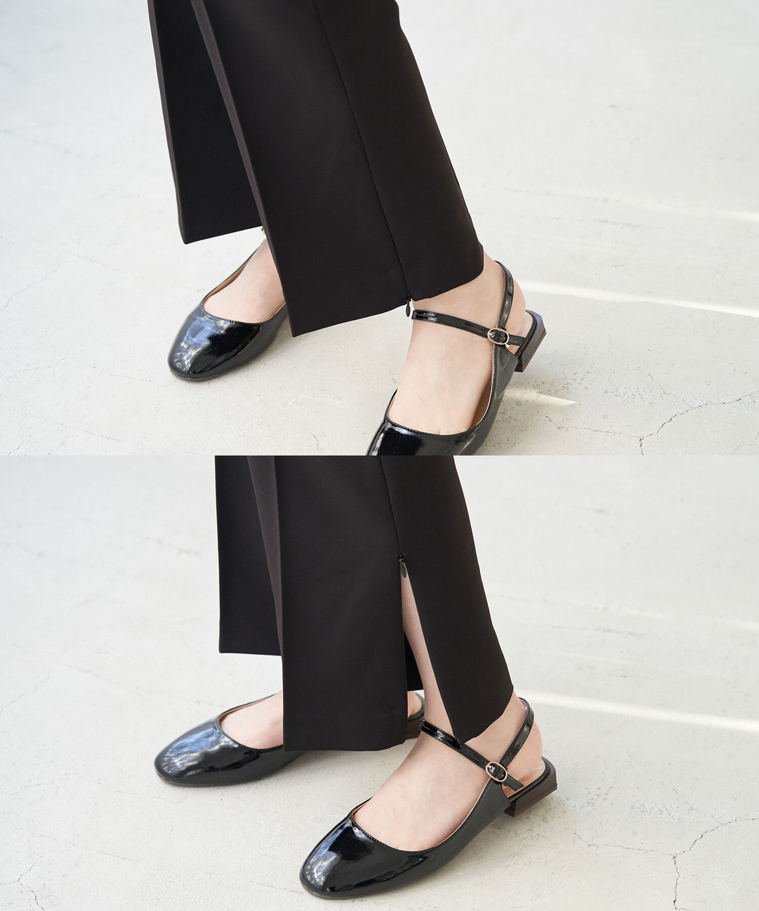 Rope&rsquo;Picnic「【ラク美】ファスナースリットカラーパンツ」|その他|