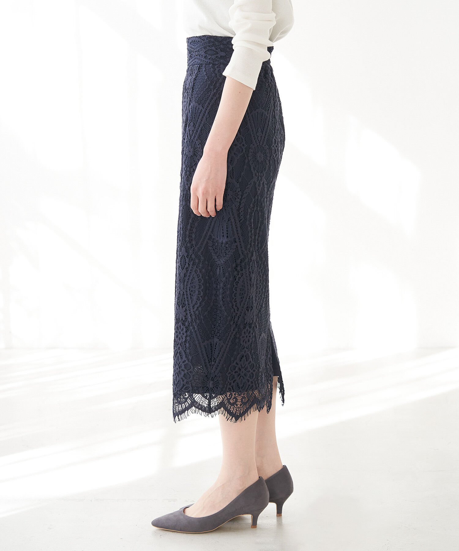 Rope&rsquo;Picnic「レーススカート」|スカート|