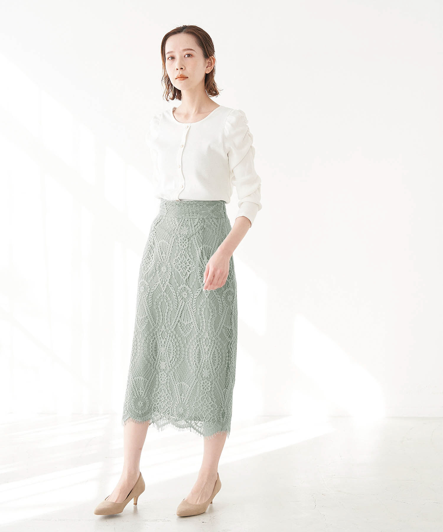 Rope&rsquo;Picnic「レーススカート」|スカート|