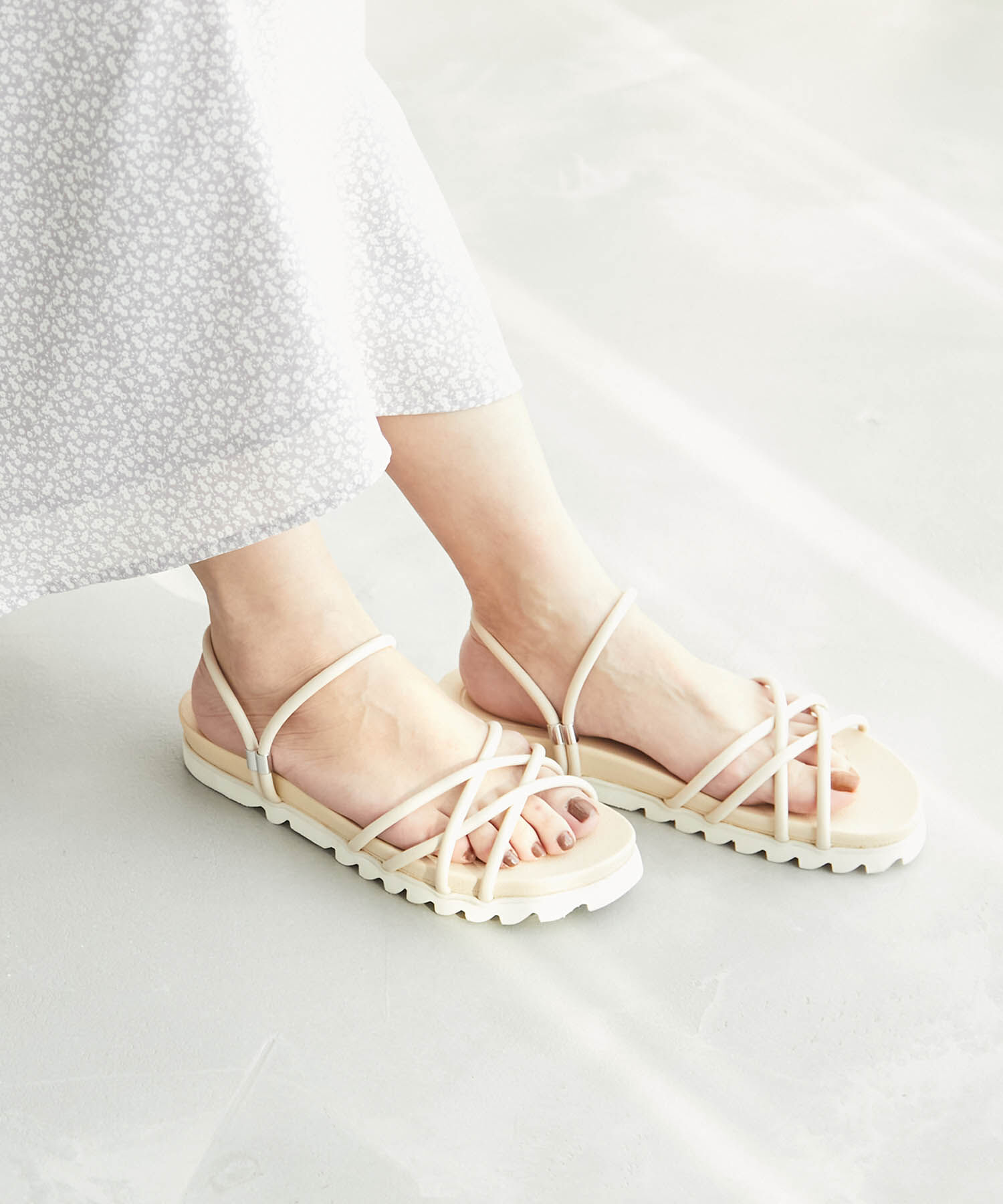 ROPE PICNIC PASSAGE「クロスストリングスライド＆バックスリングサンダル」|サンダル|