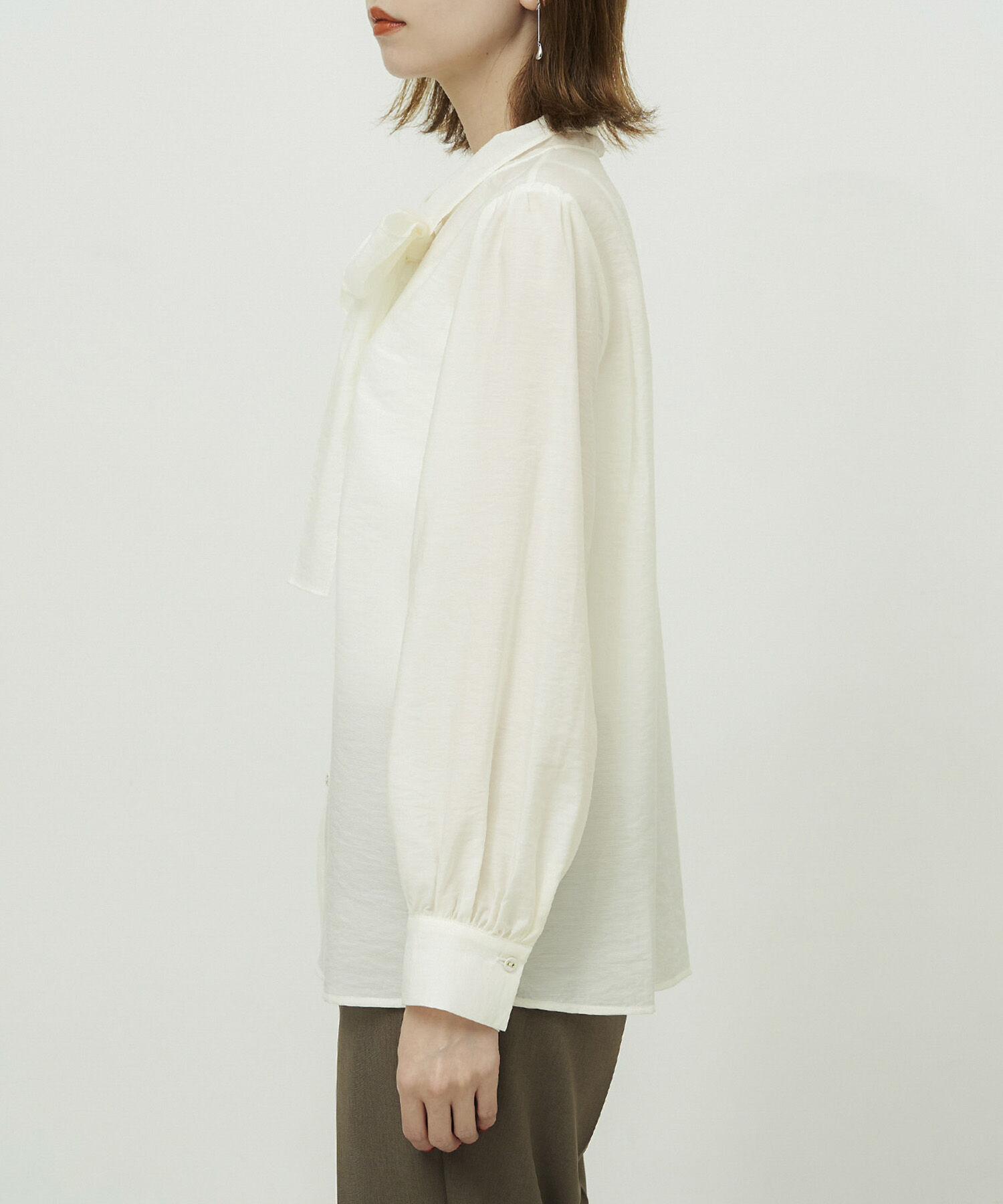 Rope&rsquo;Picnic「シアーボウタイブラウス」|シャツ・ブラウス|