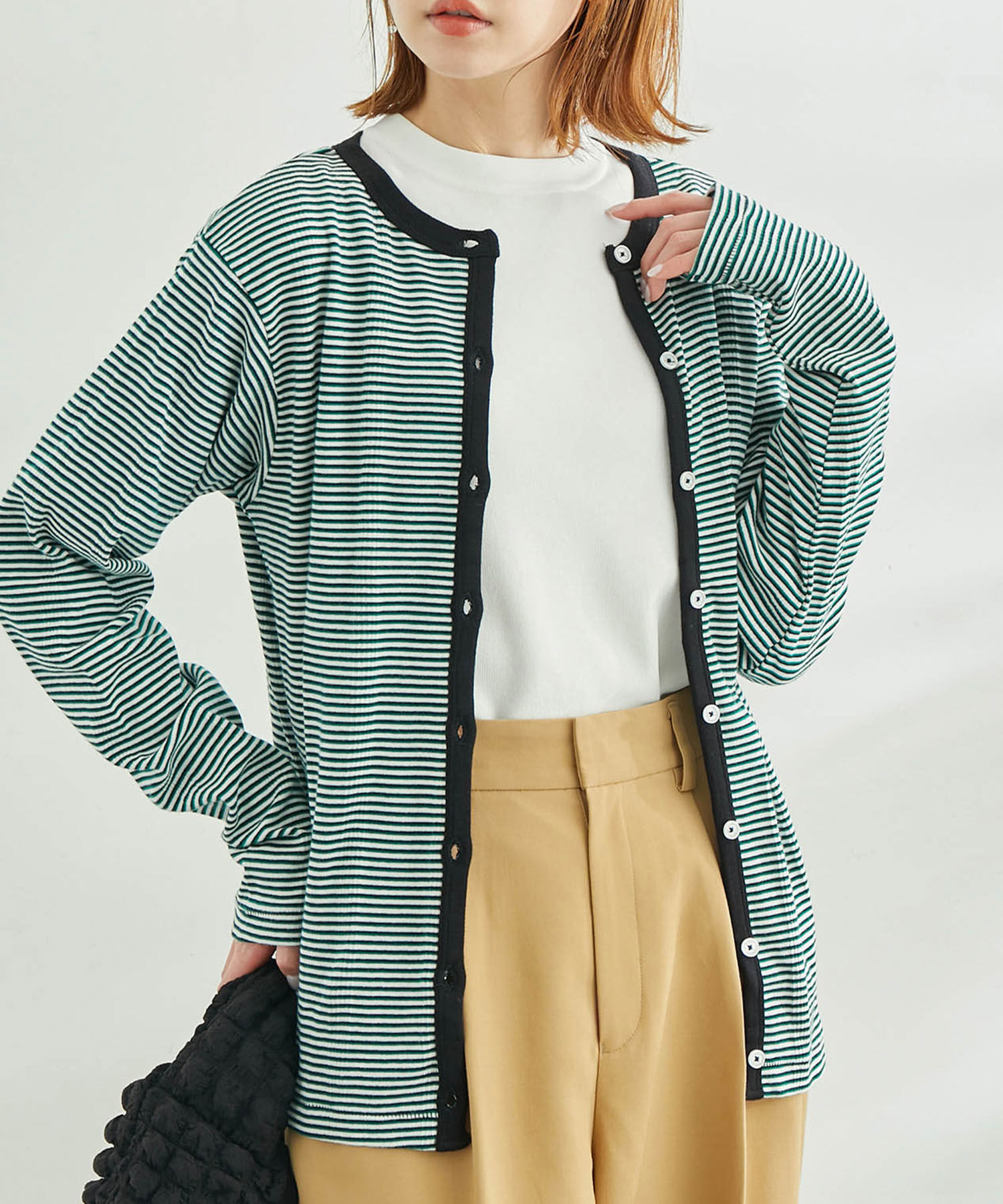 Rope&rsquo;Picnic「【WEB限定】【Miller/ミラー別注】2WAY/カーディガン」|カーディガン|