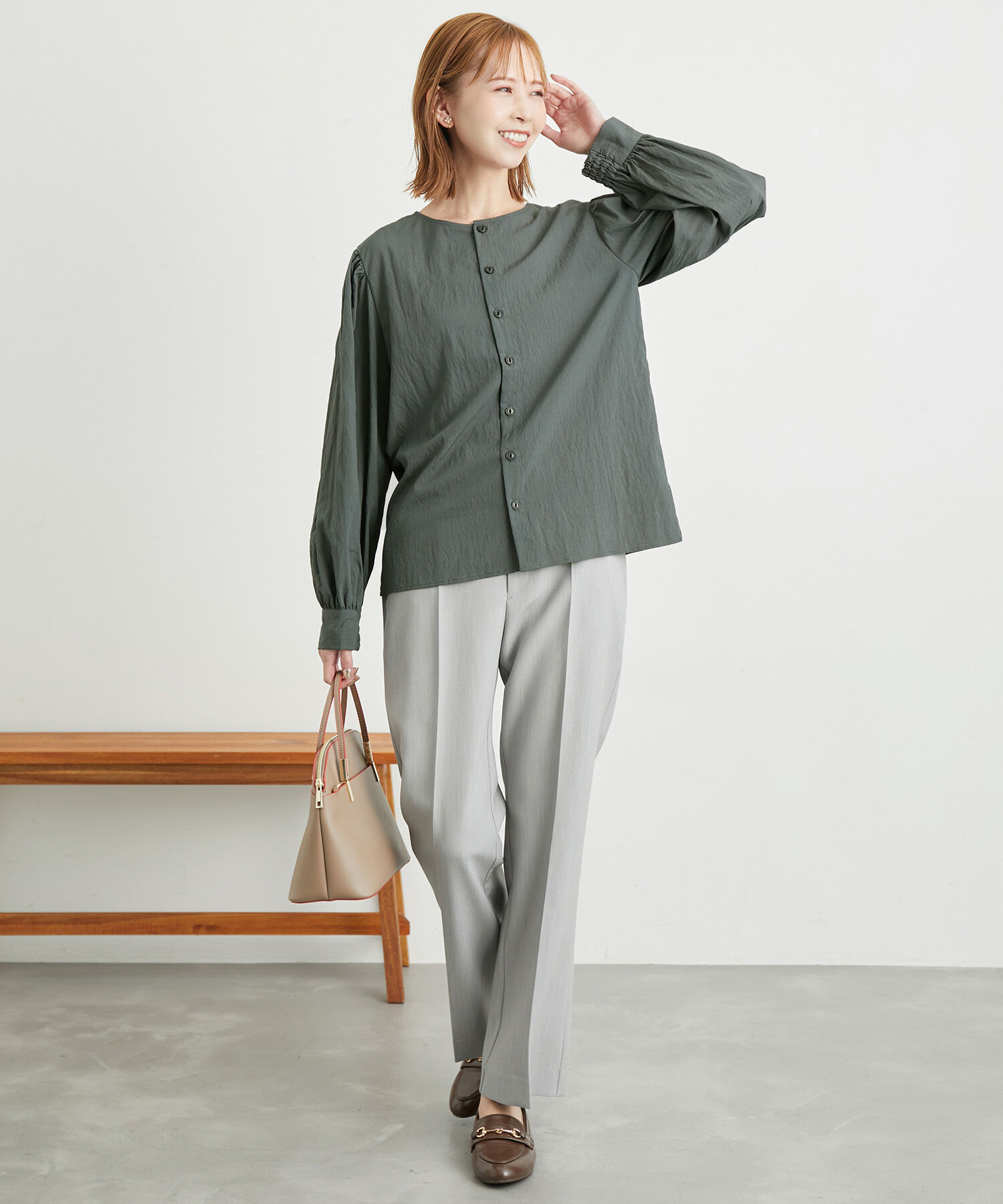 Rope&rsquo;Picnic「【一部店舗限定】袖ボリュームブラウス/2WAY」|シャツ・ブラウス|