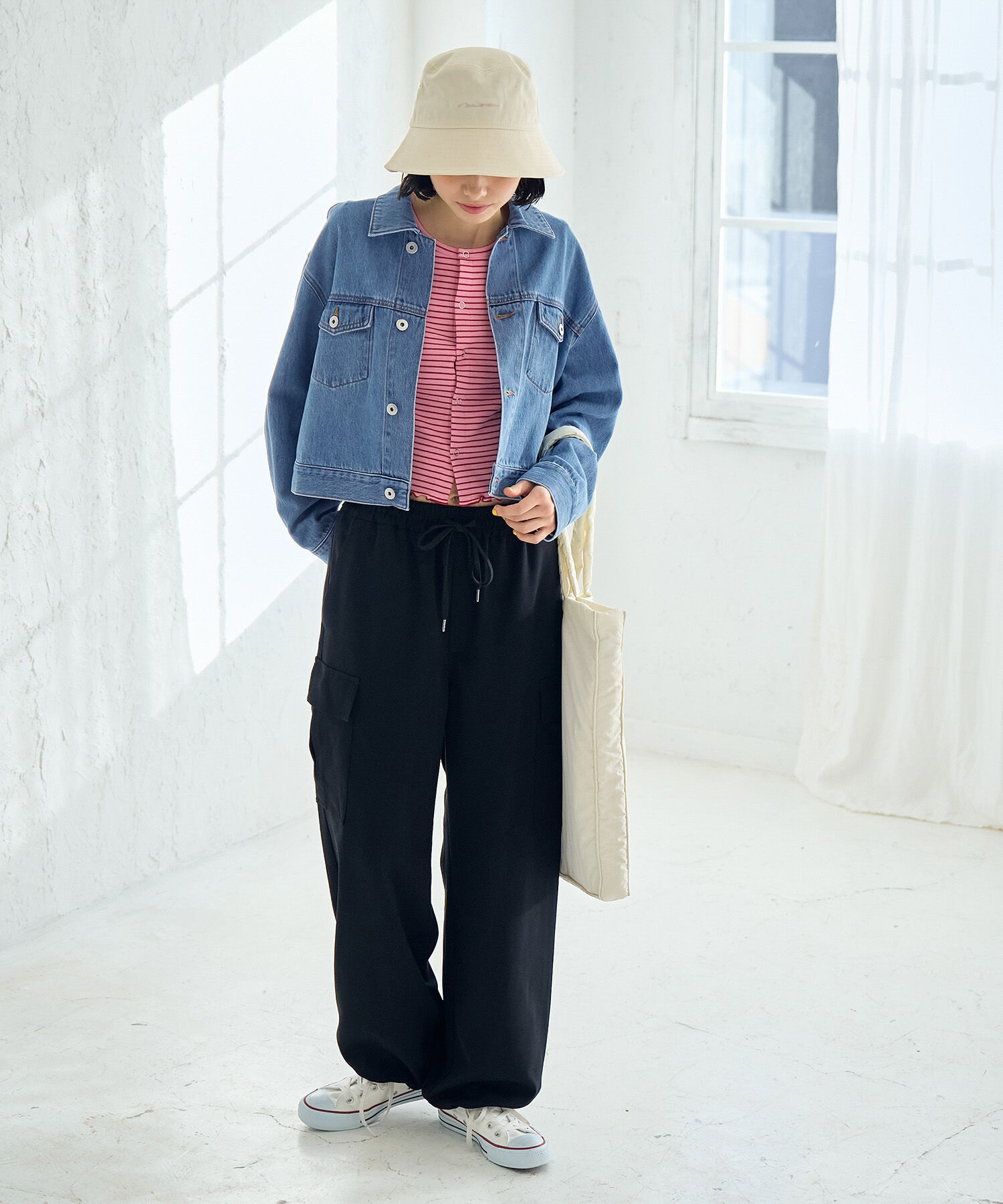 ROPE' PICNIC R「ショート丈デニムジャケット」|デニムジャケット|