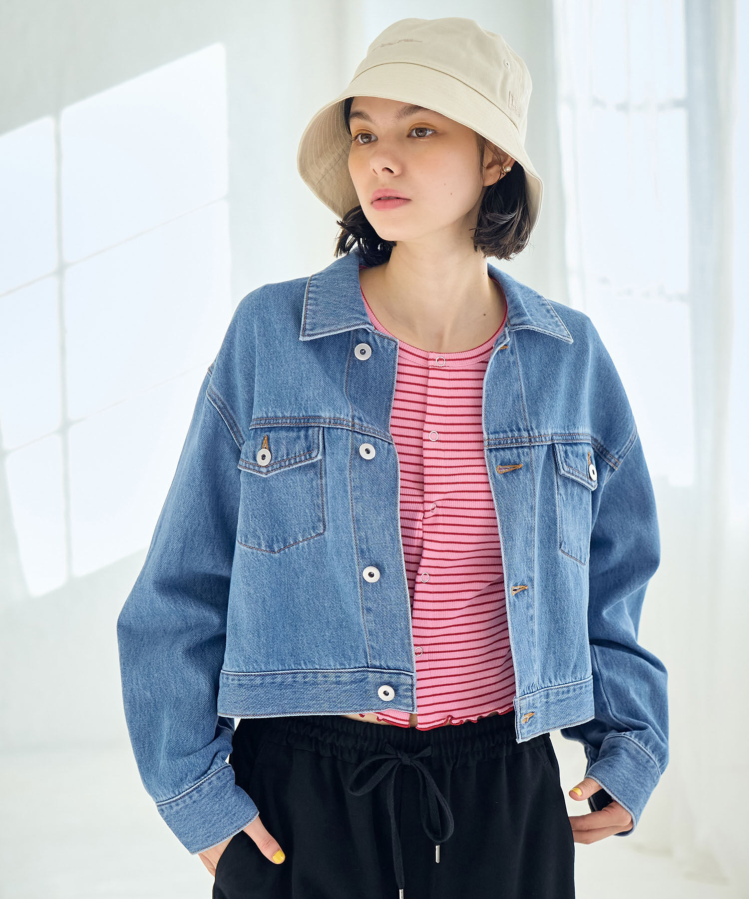 ROPE' PICNIC R「ショート丈デニムジャケット」|デニムジャケット|