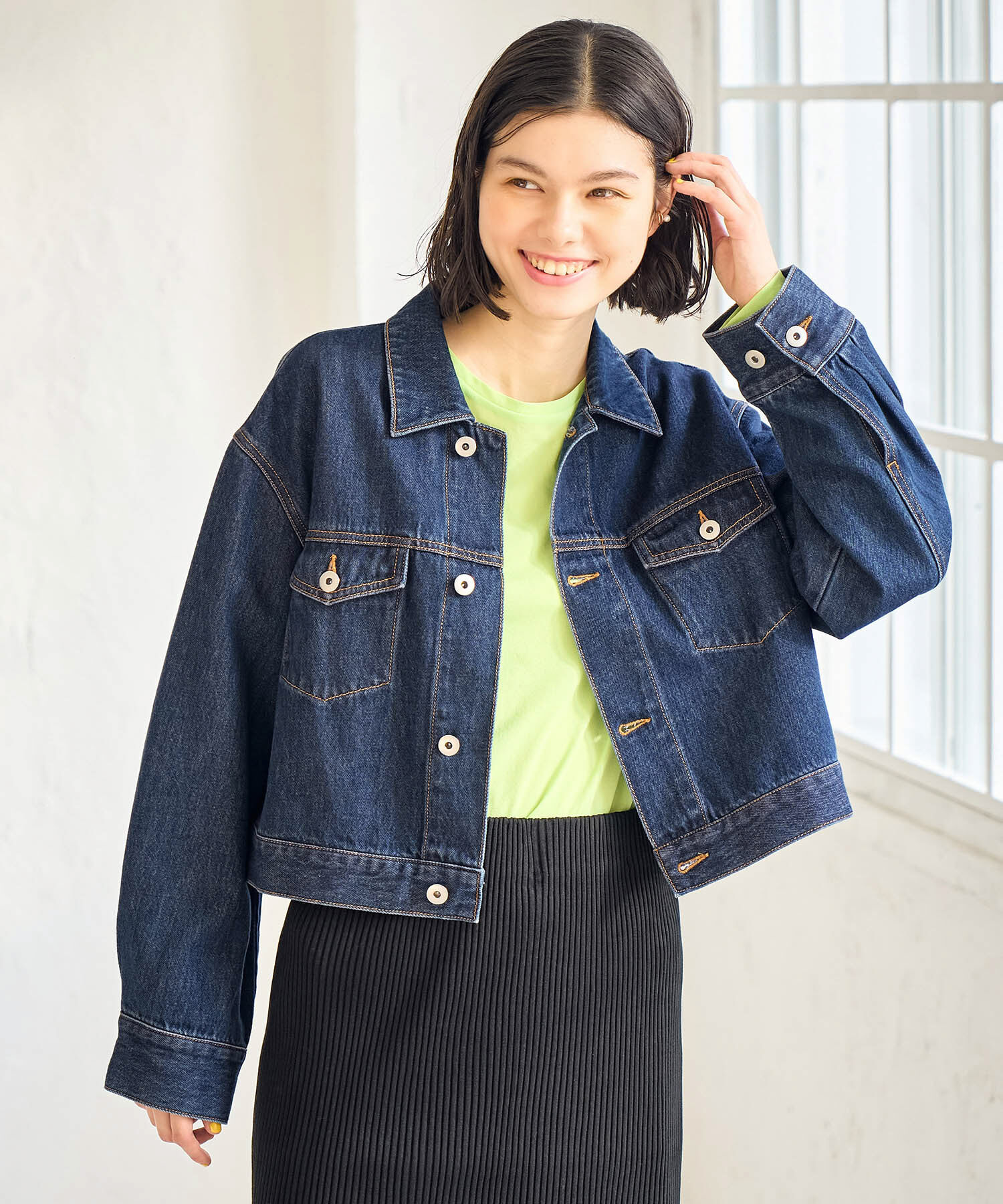 ROPE' PICNIC R「ショート丈デニムジャケット」|デニムジャケット|