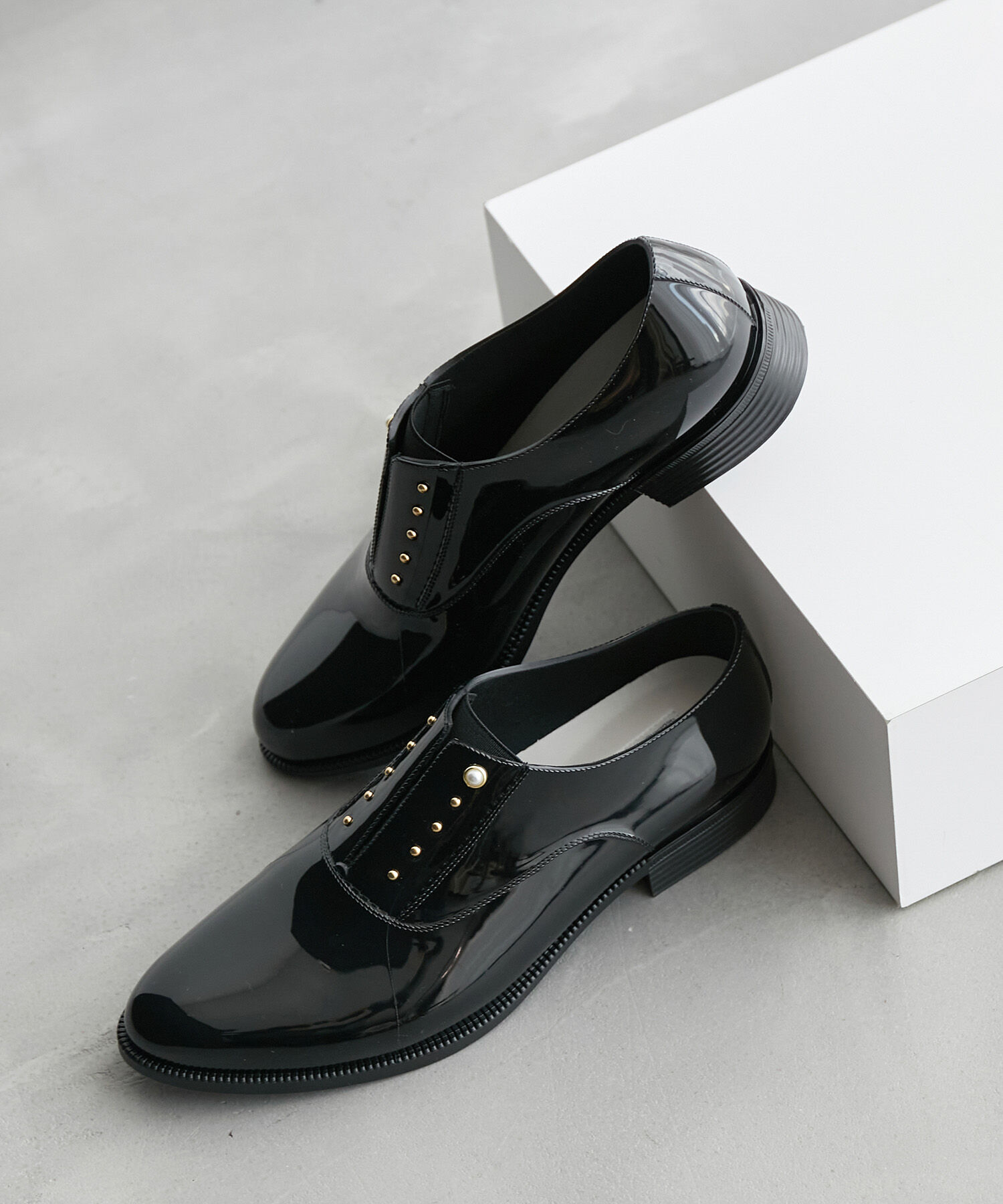 ROPE PICNIC PASSAGE「【TEMPERATE/テンパレイト別注】OMBRE」|レインシューズ|ブラック(01)