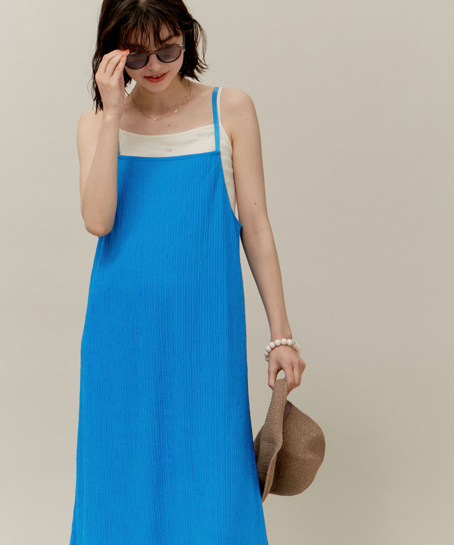 ROPE' PICNIC R「カットジャガードキャミワンピース」|ワンピース|