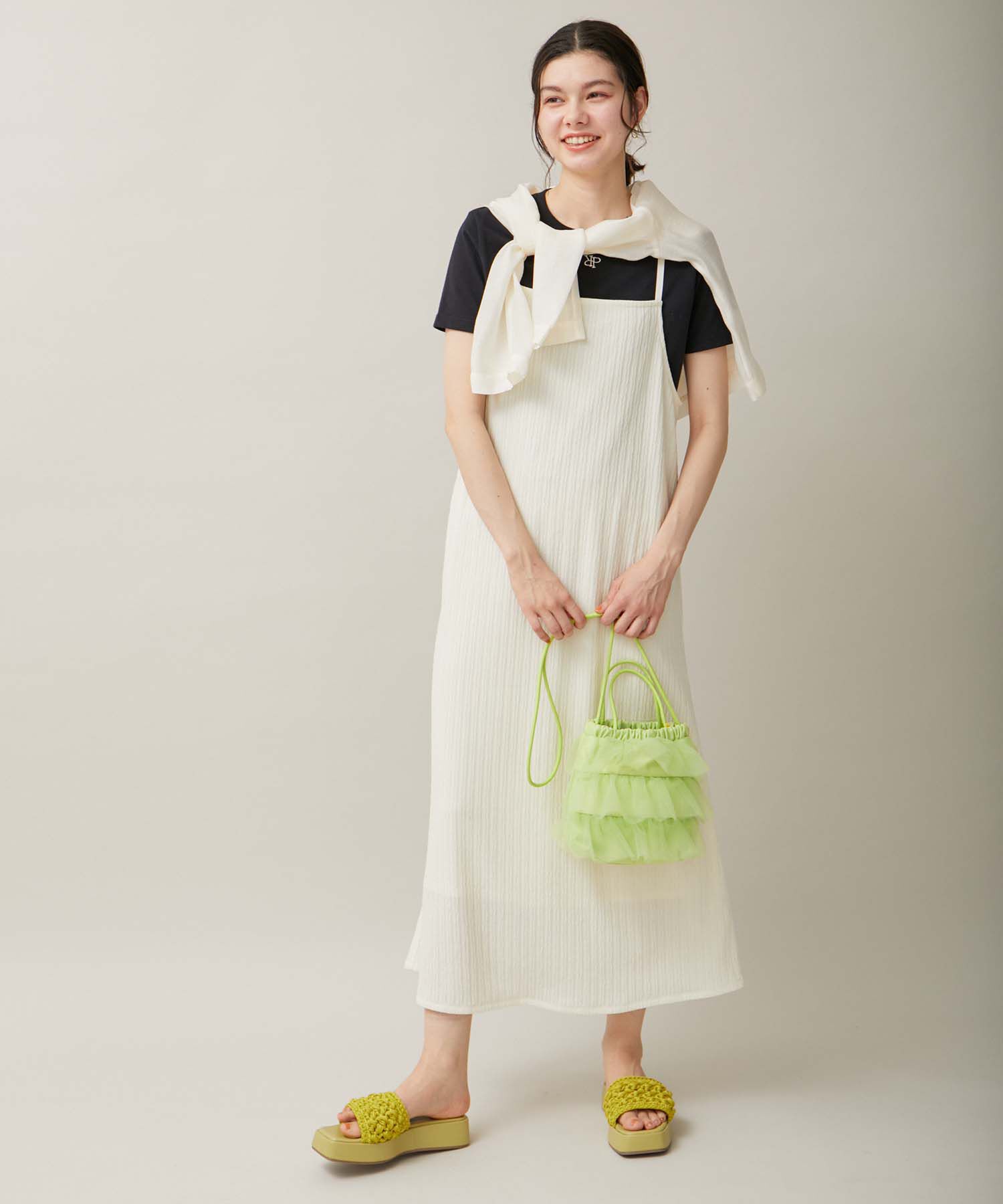 ROPE' PICNIC R「カットジャガードキャミワンピース」|ワンピース|オフホワイト(15)