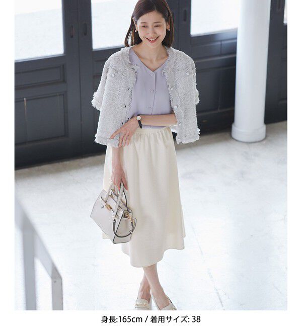 Rope&rsquo;Picnic「【UVケア・遮熱】Comfort Seriesコンフォートシリーズ/着丈が選べるフレアスカート」|スカート|