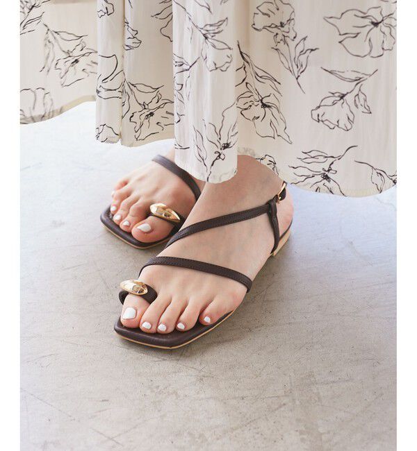 ROPE PICNIC PASSAGE「メタルサムリングサンダル」|サンダル|