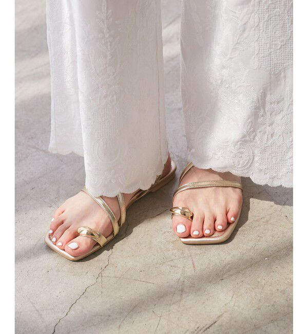 ROPE PICNIC PASSAGE「メタルサムリングサンダル」|サンダル|