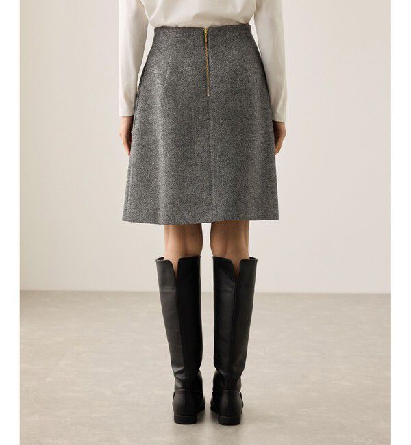 Rope&rsquo;Picnic「ラメカルゼラップ風金ボタンミニスカート」|スカート|