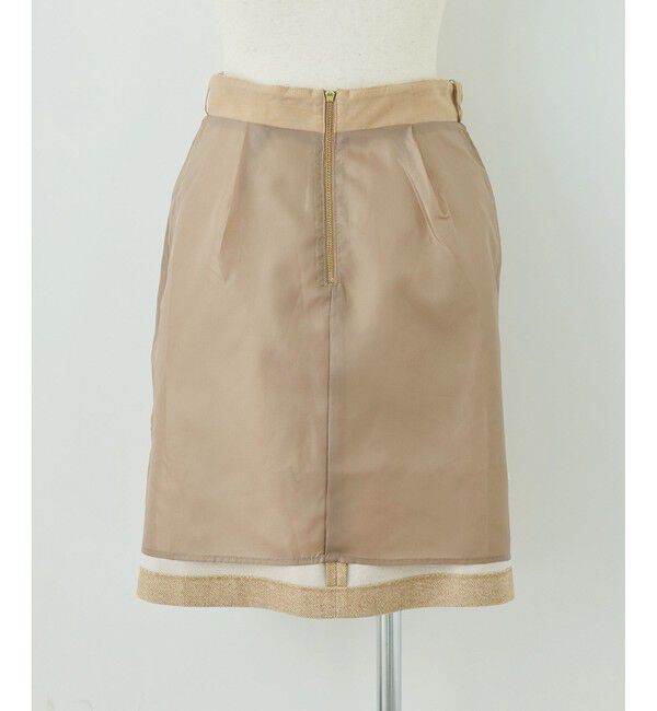 Rope&rsquo;Picnic「ラメカルゼラップ風金ボタンミニスカート」|スカート|