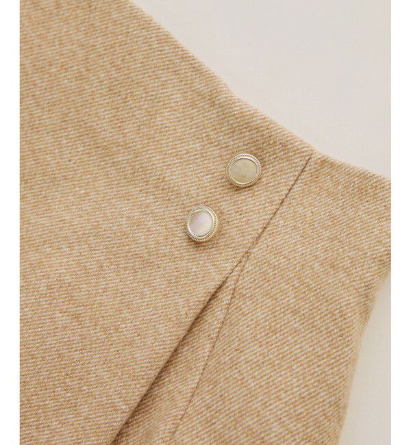 Rope&rsquo;Picnic「ラメカルゼラップ風金ボタンミニスカート」|スカート|