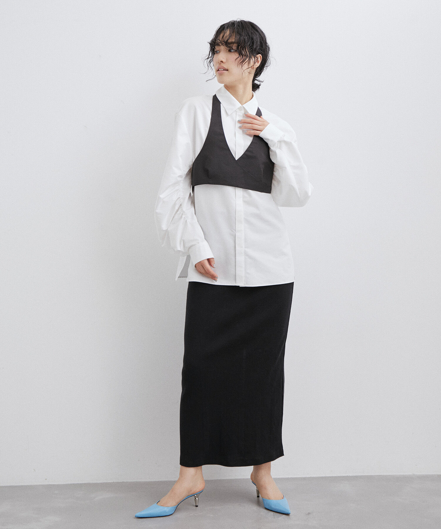 ADAM ET ROPE'「〈SETアイテム〉ビスチェセットシャツ」|シャツ・ブラウス|