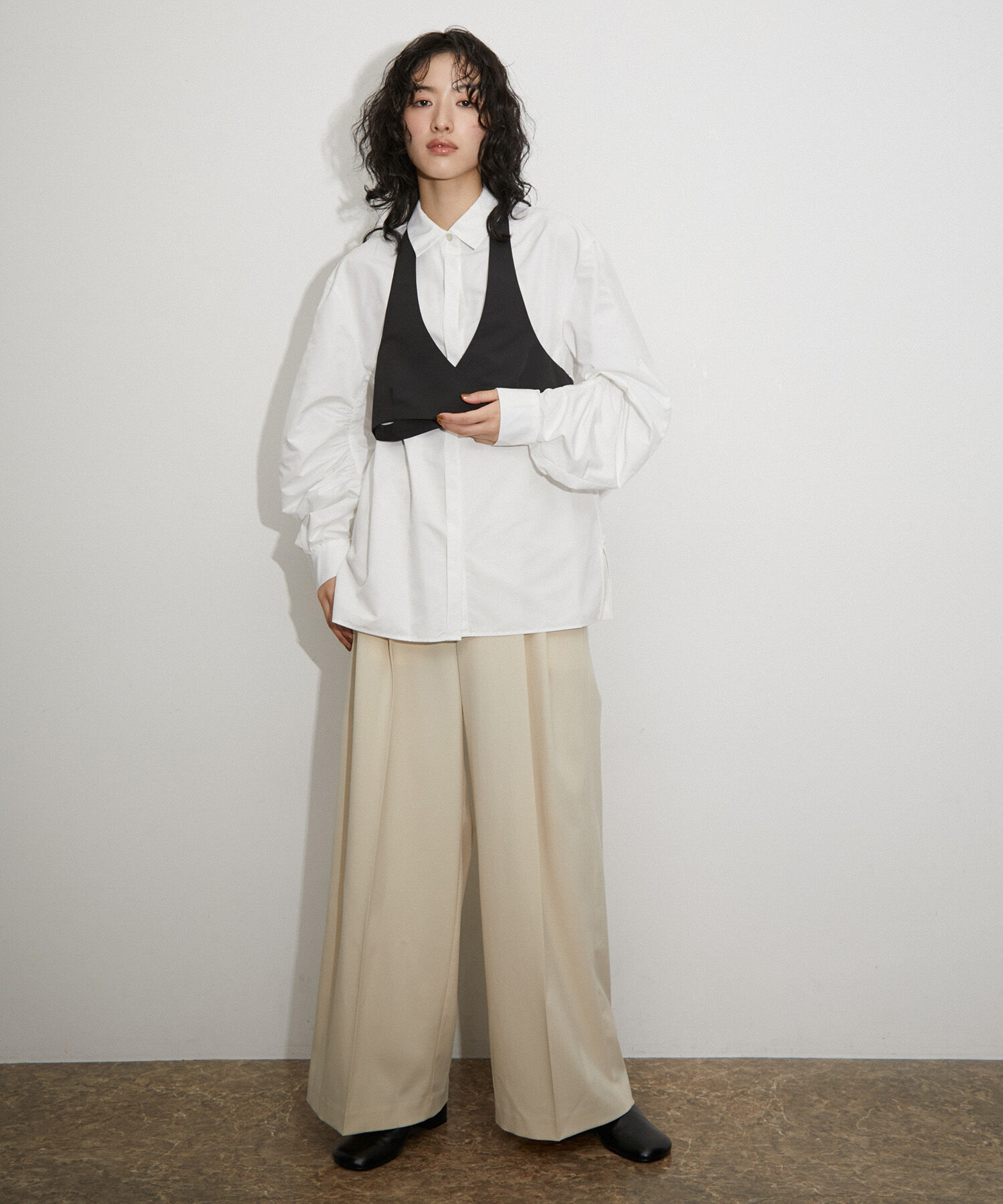 ADAM ET ROPE'「〈SETアイテム〉ビスチェセットシャツ」|シャツ・ブラウス|