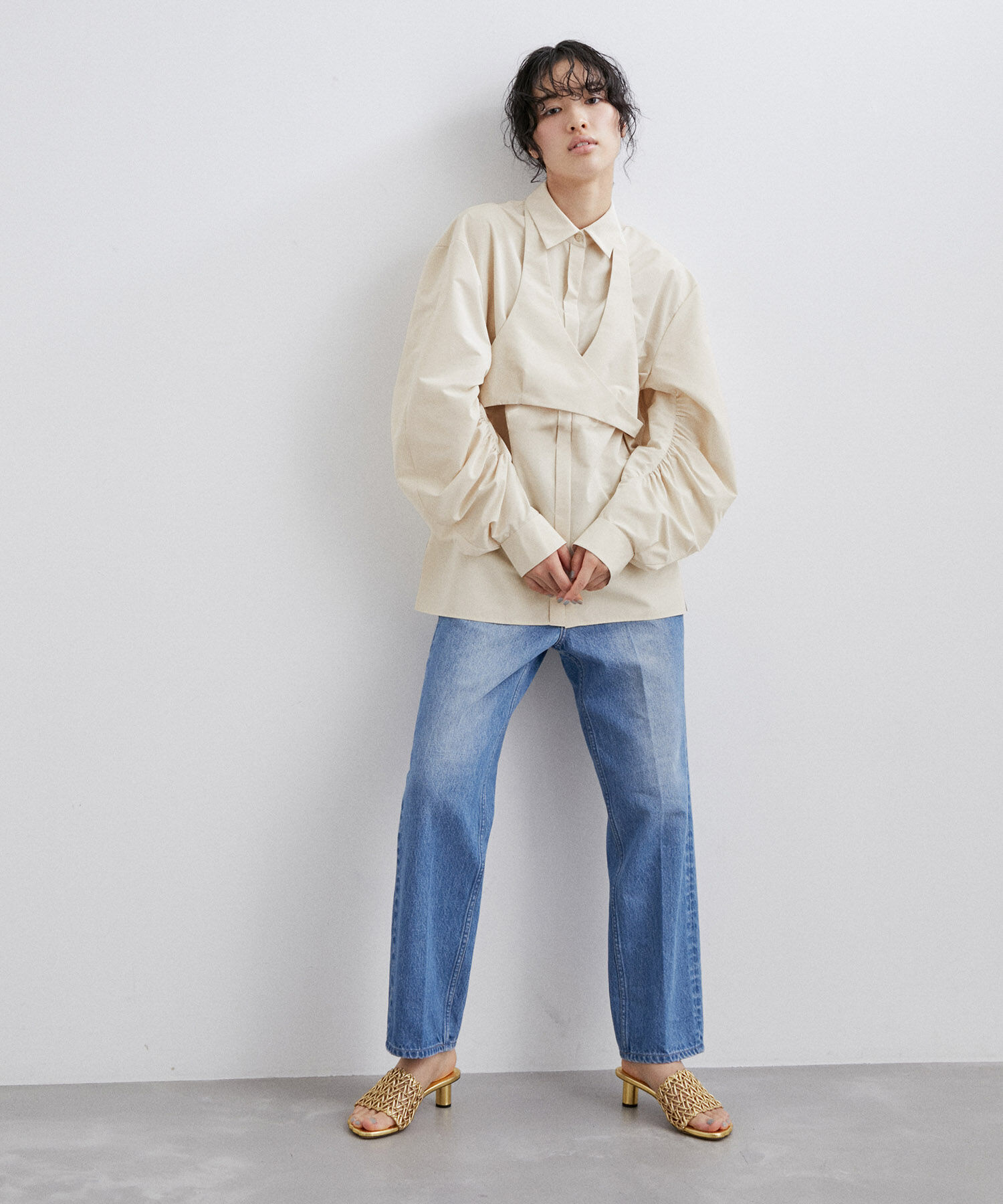 ADAM ET ROPE'「〈SETアイテム〉ビスチェセットシャツ」|シャツ・ブラウス|