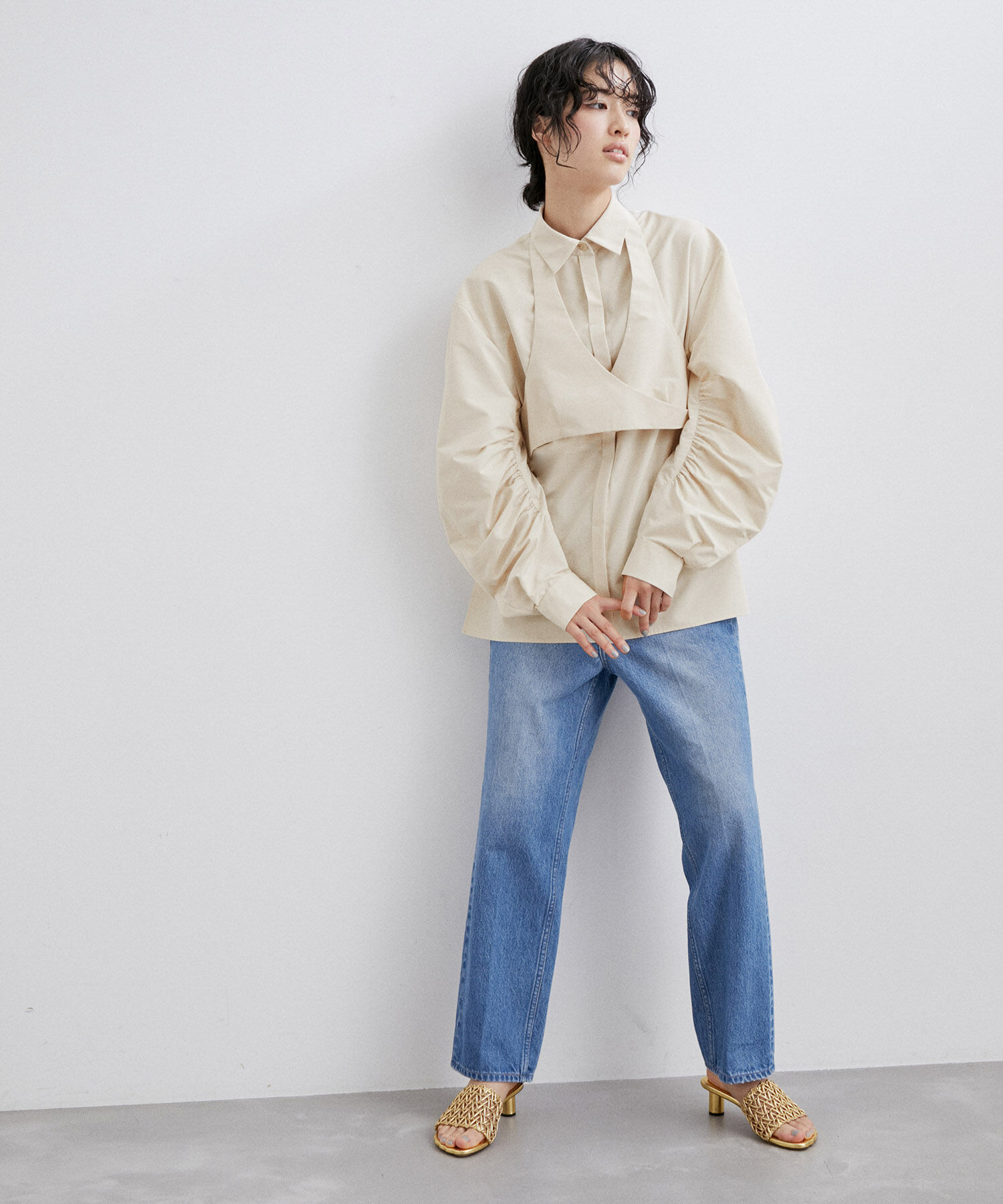 ADAM ET ROPE'「〈SETアイテム〉ビスチェセットシャツ」|シャツ・ブラウス|