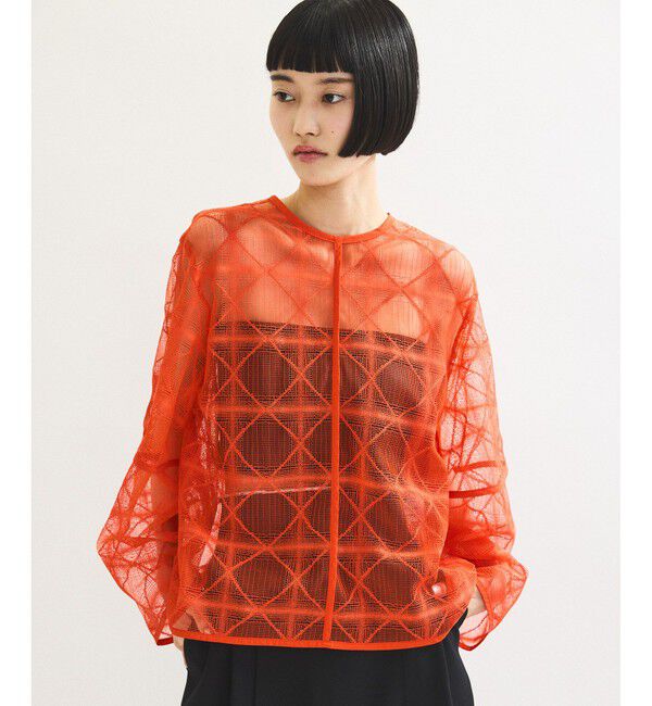 ADAM ET ROPE'「スクエアレースプルオーバー」|Tシャツ・カットソー|