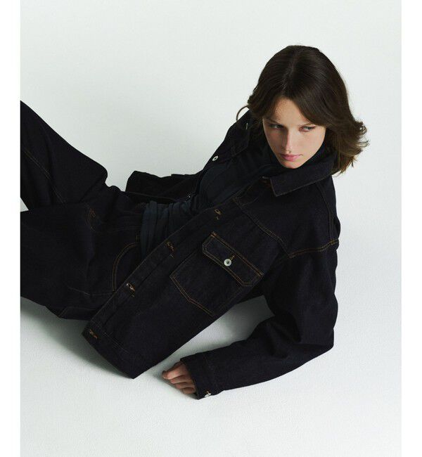 ADAM ET ROPE'「デニム トラッカー ジャケット / ADAM ET ROPE' JEANS -PERS-」|デニムジャケット|