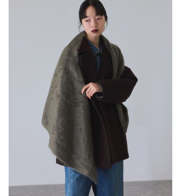 ADAM ET ROPE'「ブラッシュカシミアストール」|ストール|