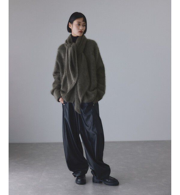 ADAM ET ROPE'「ブラッシュカシミアストール」|ストール|