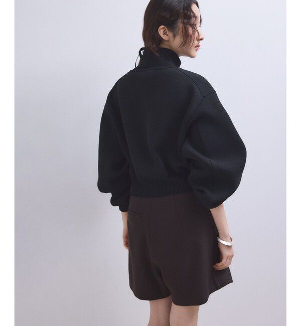 ADAM ET ROPE'「【WEB限定】ショートジャカードドライバーズニット」|カーディガン|