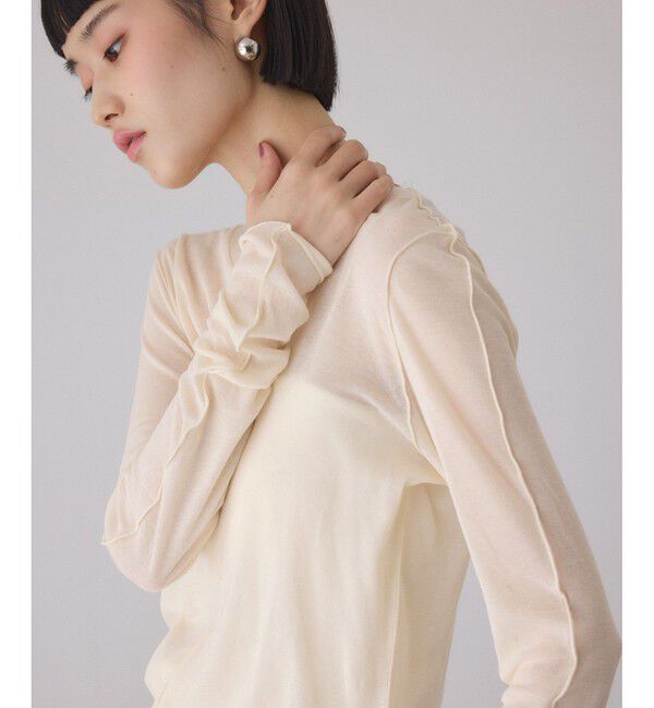 ADAM ET ROPE'「シアーフライスロンT」|Tシャツ・カットソー|