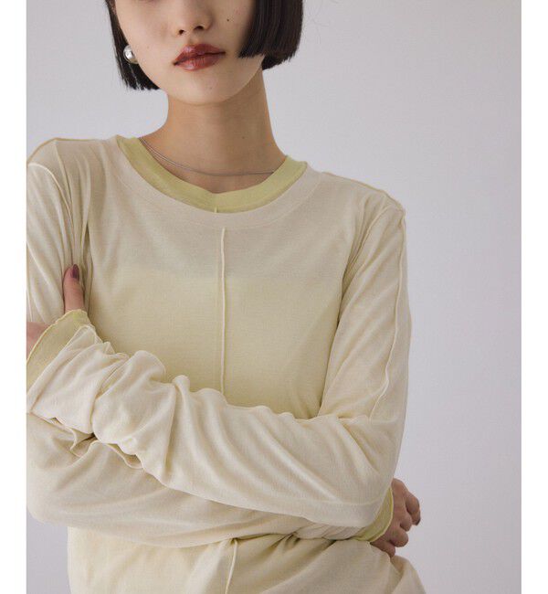 ADAM ET ROPE'「シアーフライスロンT」|Tシャツ・カットソー|