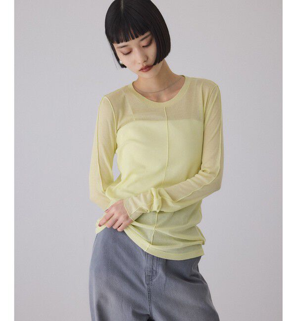 ADAM ET ROPE'「シアーフライスロンT」|Tシャツ・カットソー|