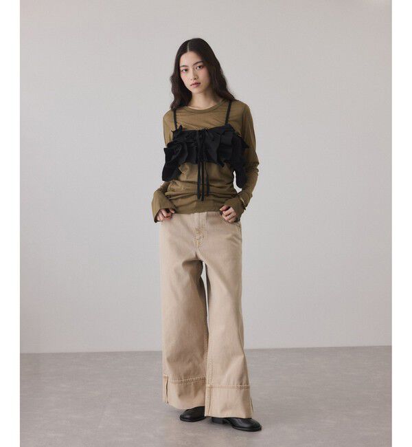 ADAM ET ROPE'「シアークルーネックトップス」|Tシャツ・カットソー|