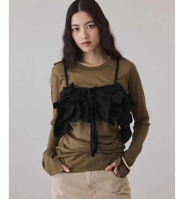 ADAM ET ROPE'「シアークルーネックトップス」|Tシャツ・カットソー|