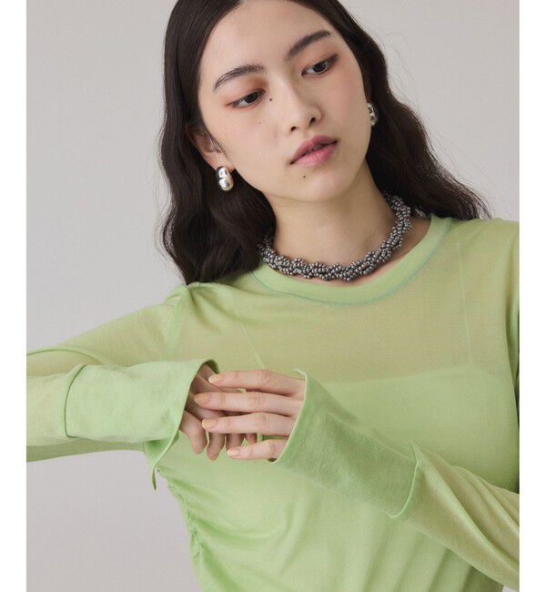 ADAM ET ROPE'「シアークルーネックトップス」|Tシャツ・カットソー|