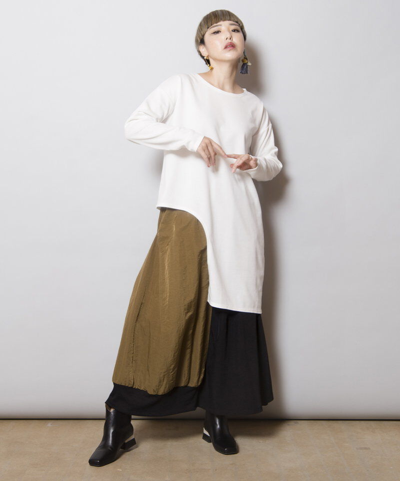 「アシンメトリーヘムプルオーバー」|Tシャツ・カットソー|